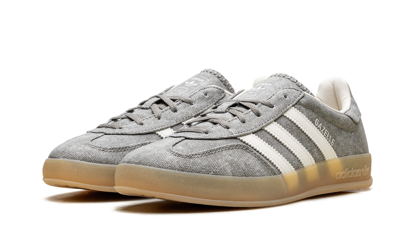Adidas Gazelle Indoor WMNS "Silver Pebble Off White Canvas" IH7033