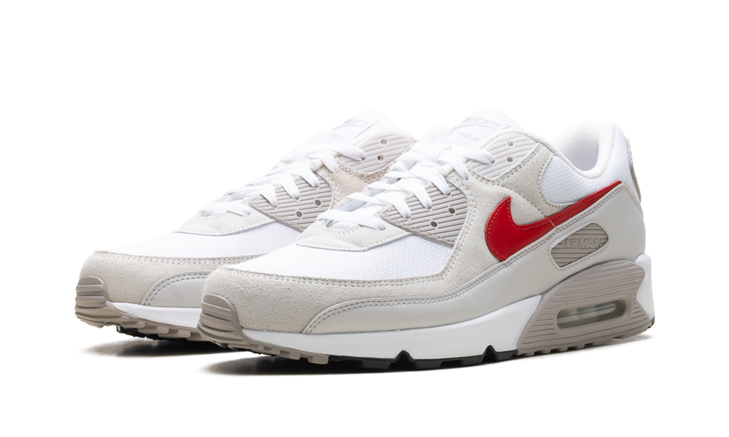 Nike Air Max 90 "White College Grey Vast Grey University Red" DM0029 113