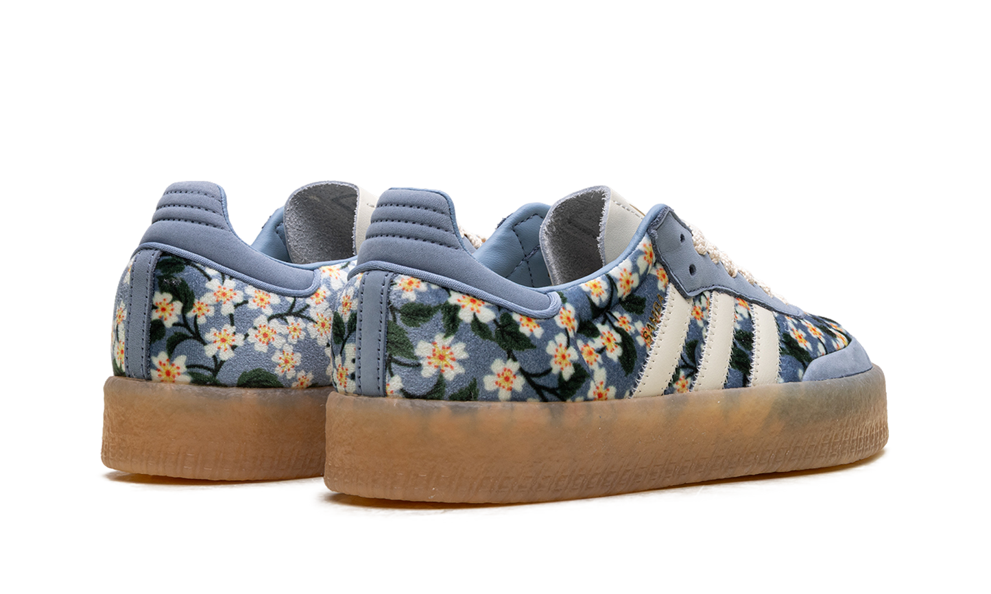 Adidas Sambae WMNS "Liberty London Floral Embroidery Blue Cream White" JQ6046