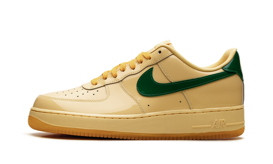 Nike Air Force 1 Low "Patent Leather Topaz Gold Pine Green" IO4489 700
