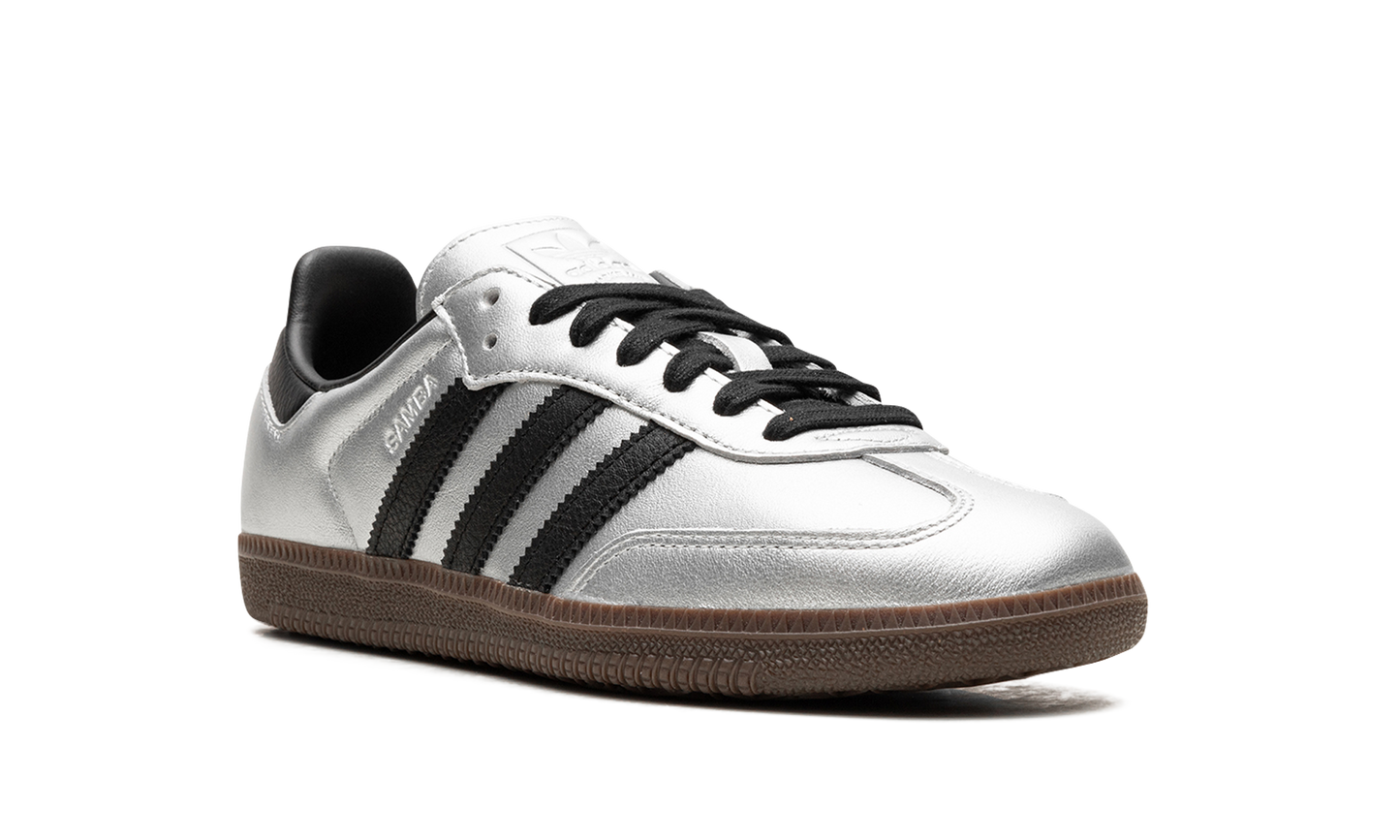 Adidas Samba OG WMNS "Silver Metallic Black Gum" JI4218