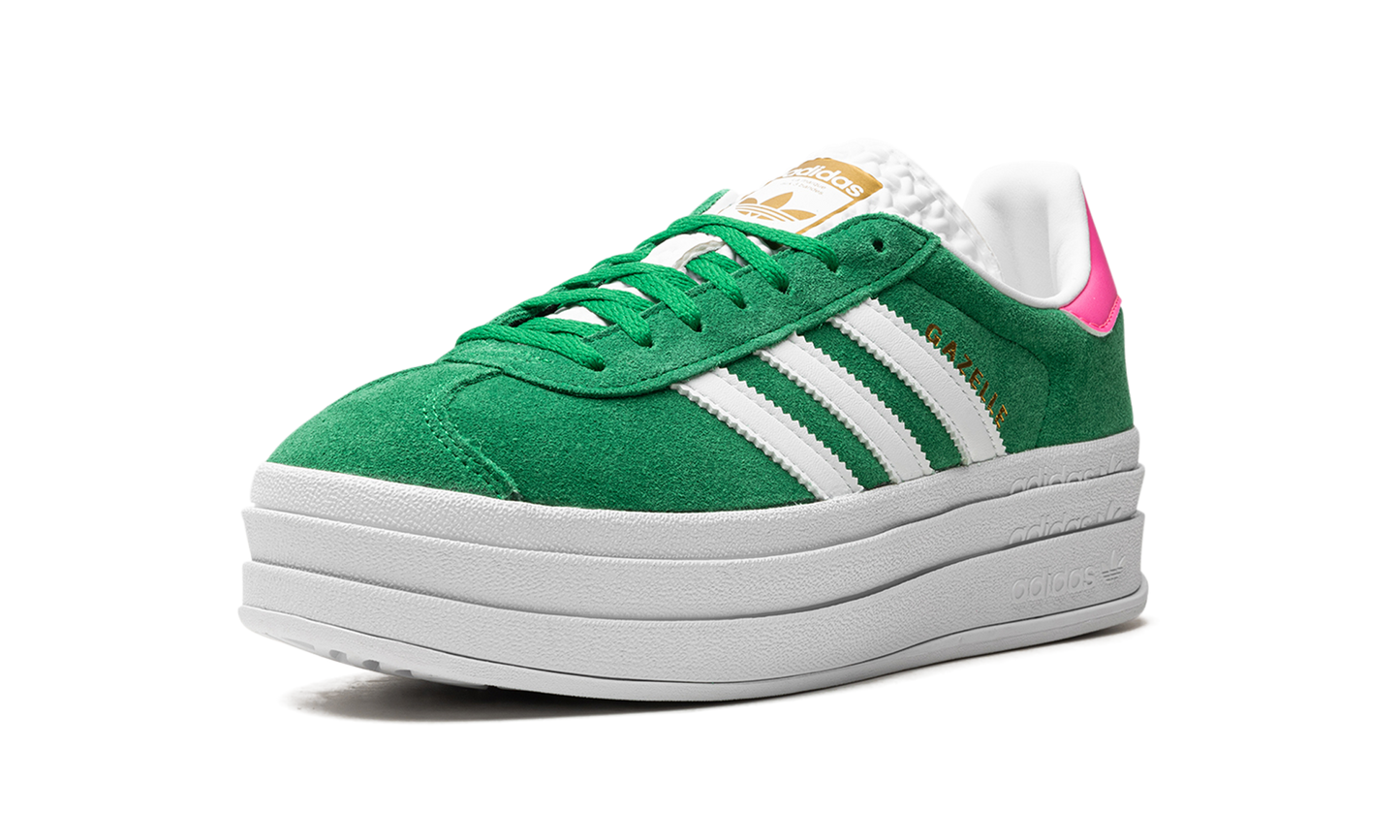 Adidas Gazelle Bold WMNS "Green Lucid Pink" IG3136
