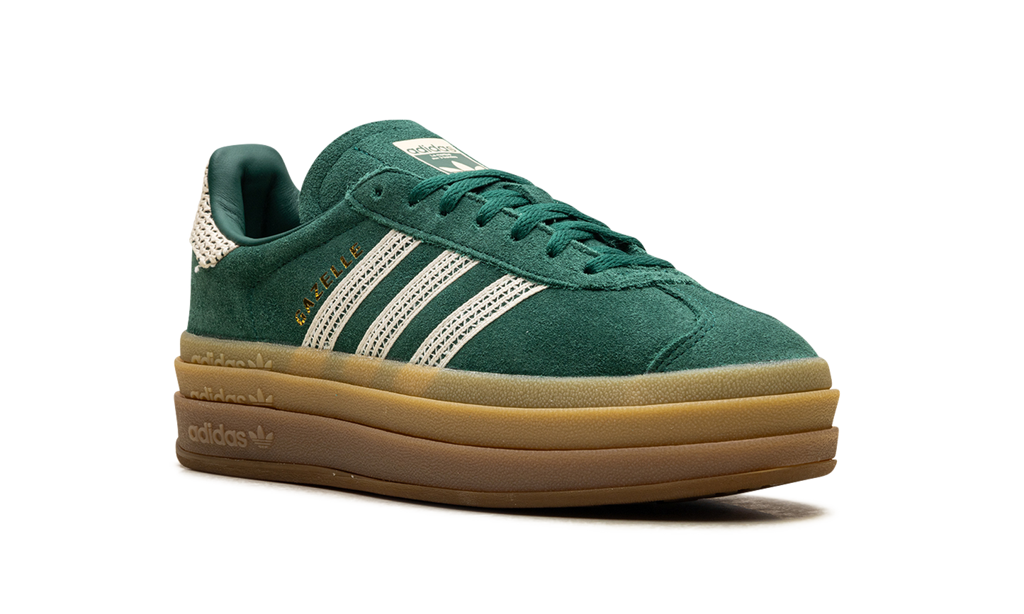 Adidas Gazelle Bold WMNS "Collegiate Green White Gold" JS3358