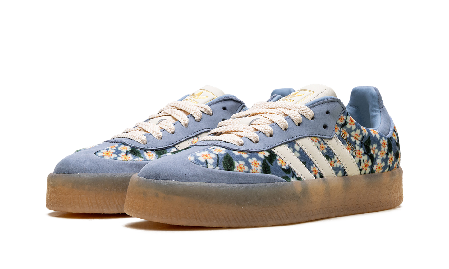 Adidas Sambae WMNS "Liberty London Floral Embroidery Blue Cream White" JQ6046