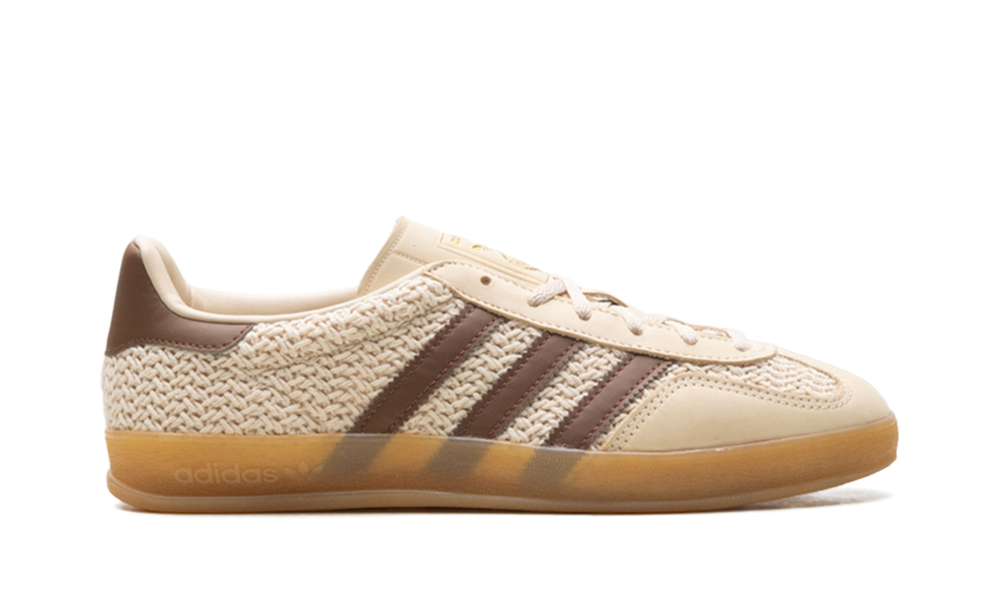 Adidas Gazelle Indoor "Cream/Brown Knit" JS1418