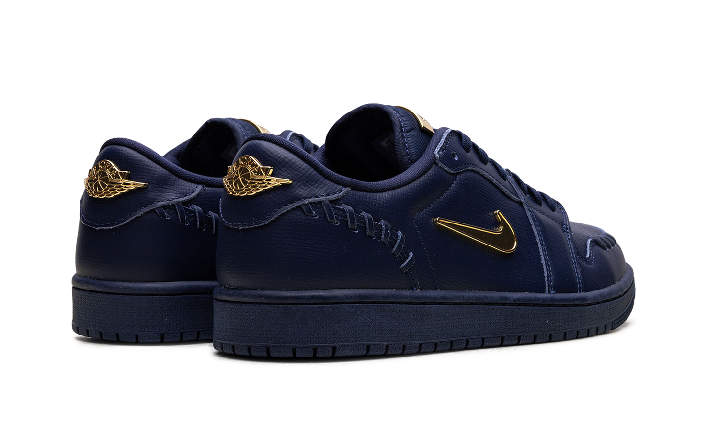 Jordan 1 Low WMNS Method of Make Midnight Navy Metallic Gold FN5032 400