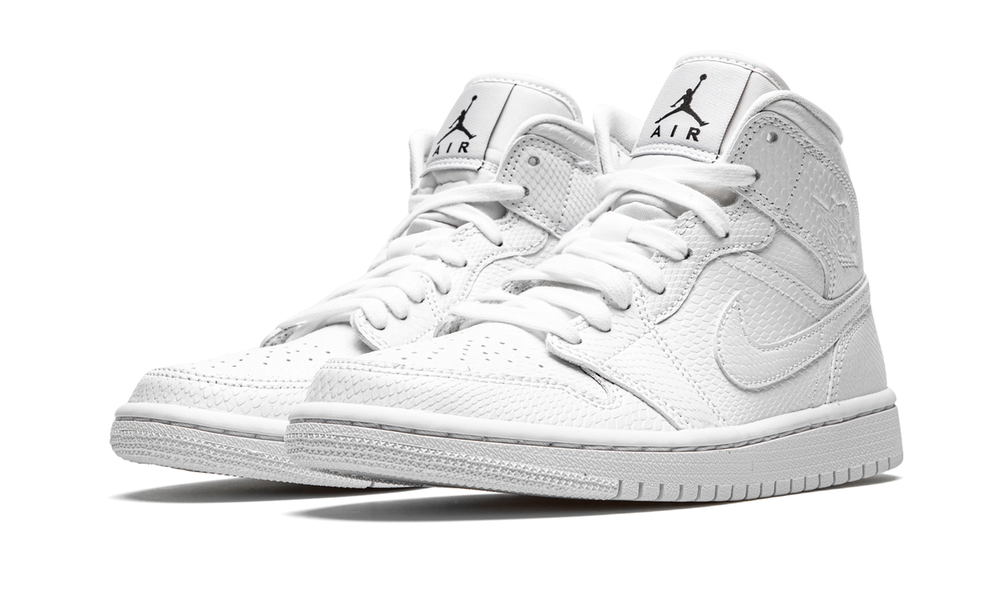 AIR JORDAN 1 MID WMNS White Snakeskin BQ6472 110