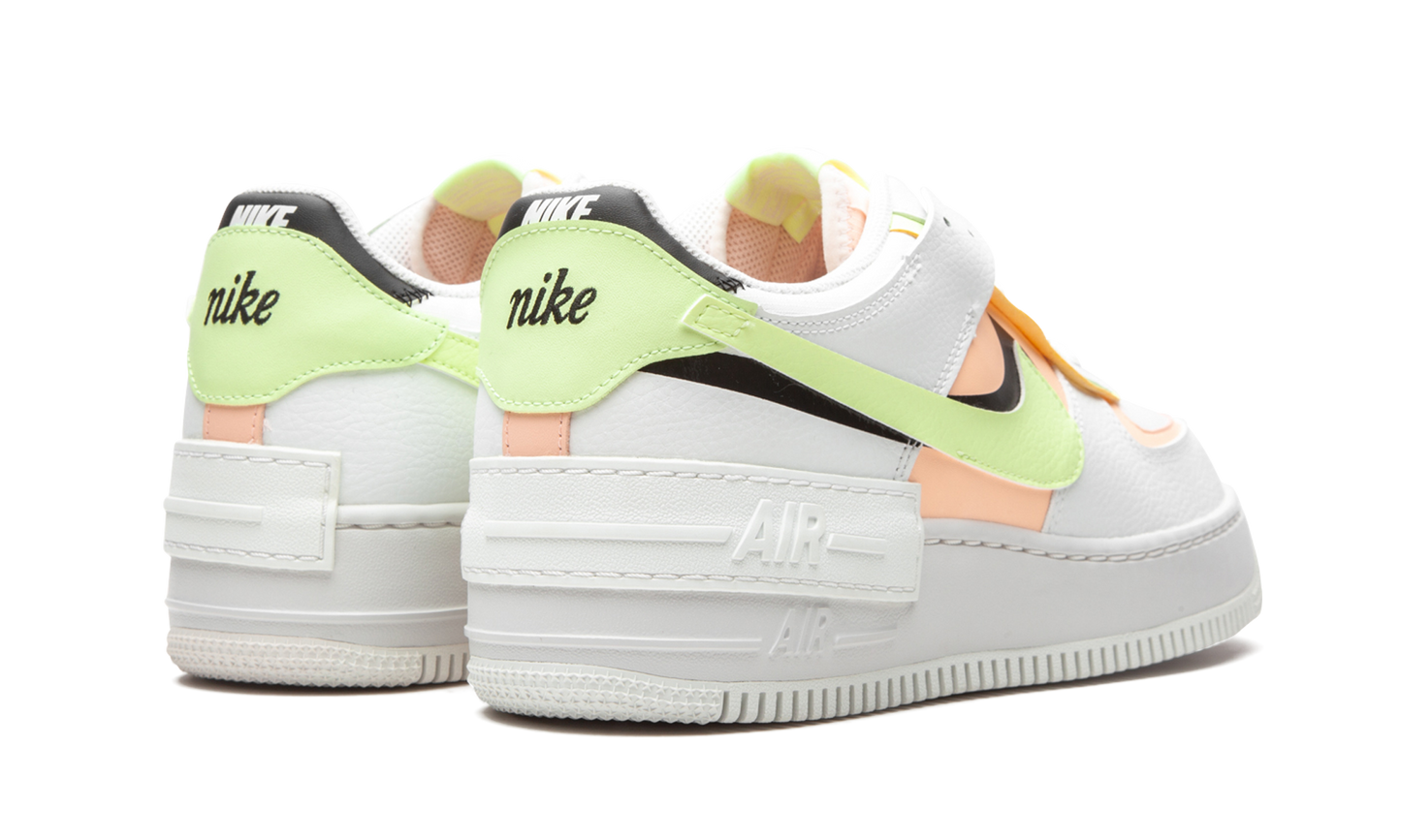 Nike AIR FORCE 1 SHADO MNS WMNS White / Barely Volt / Crimson Tint