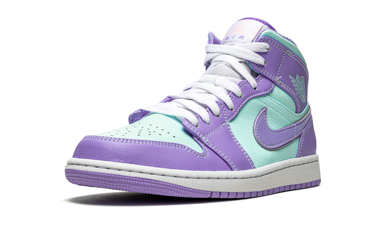Air Jordan 1 Mid Purple Pulse / Glacier Blue 554724 500