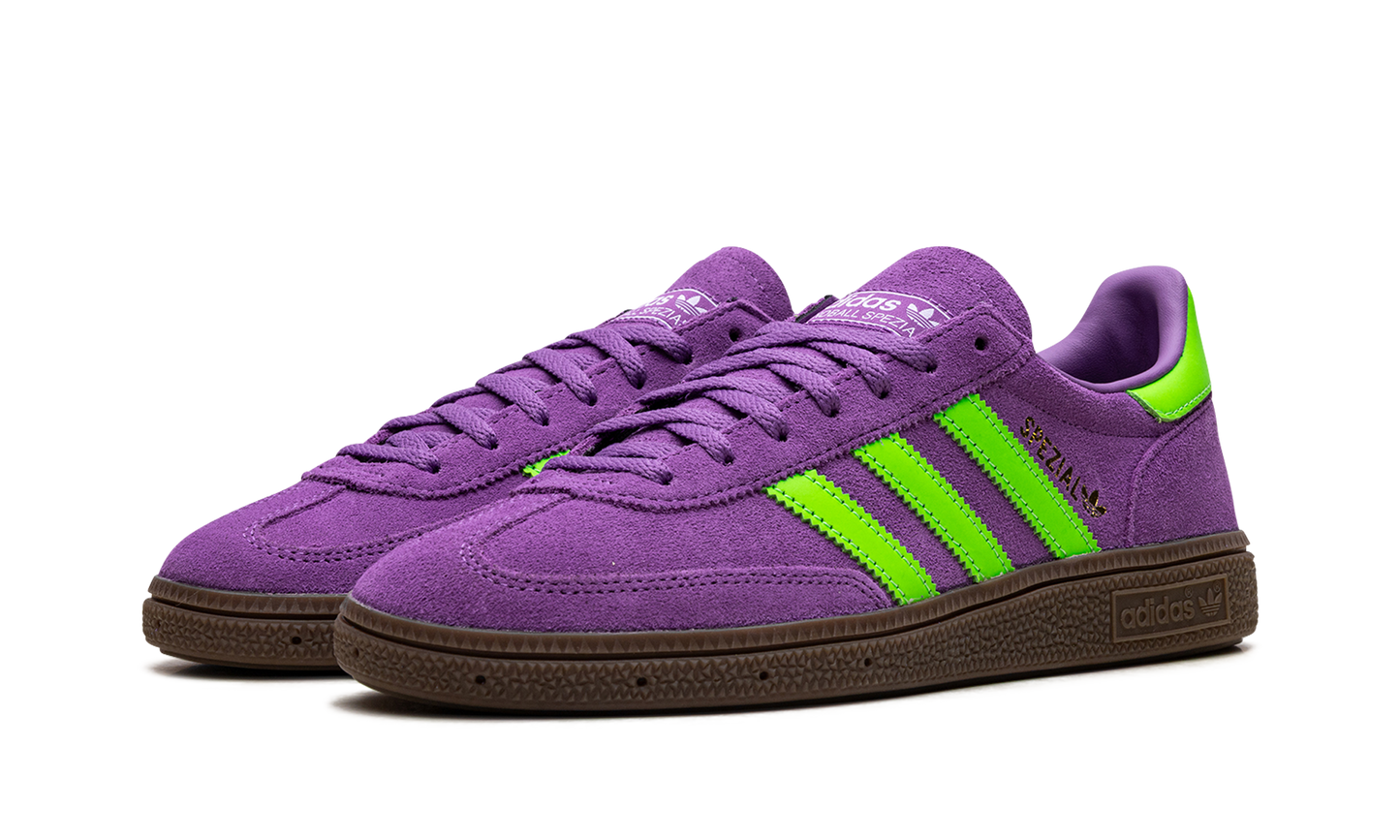 Adidas Handball Spezial Elastic WMNS "Active Purple Solar Green" JS0251