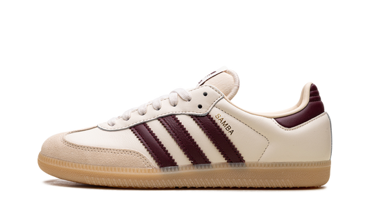 Adidas Samba OG "Cream White / Burgundy" JS3830