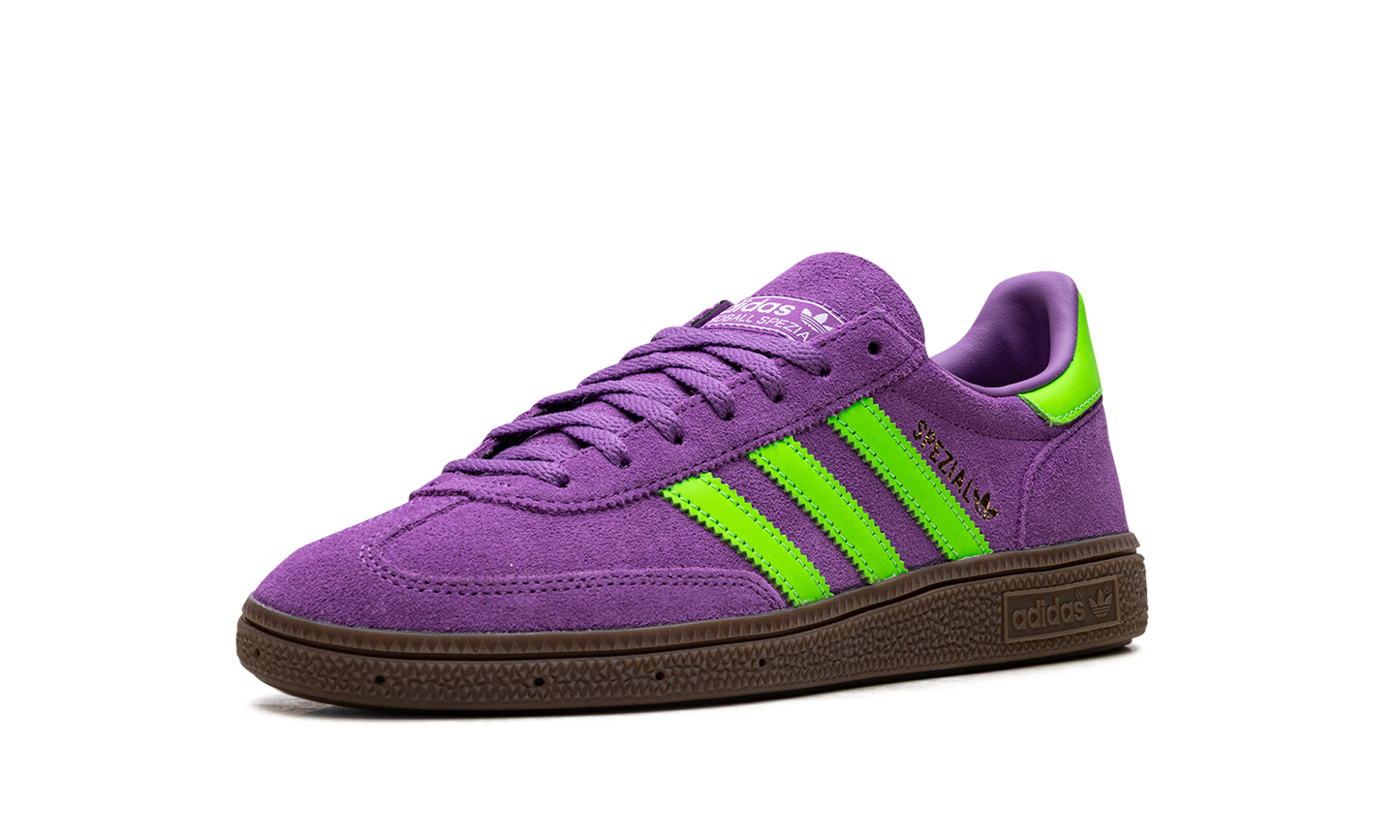 Adidas Handball Spezial Elastic WMNS "Active Purple Solar Green" JS0251