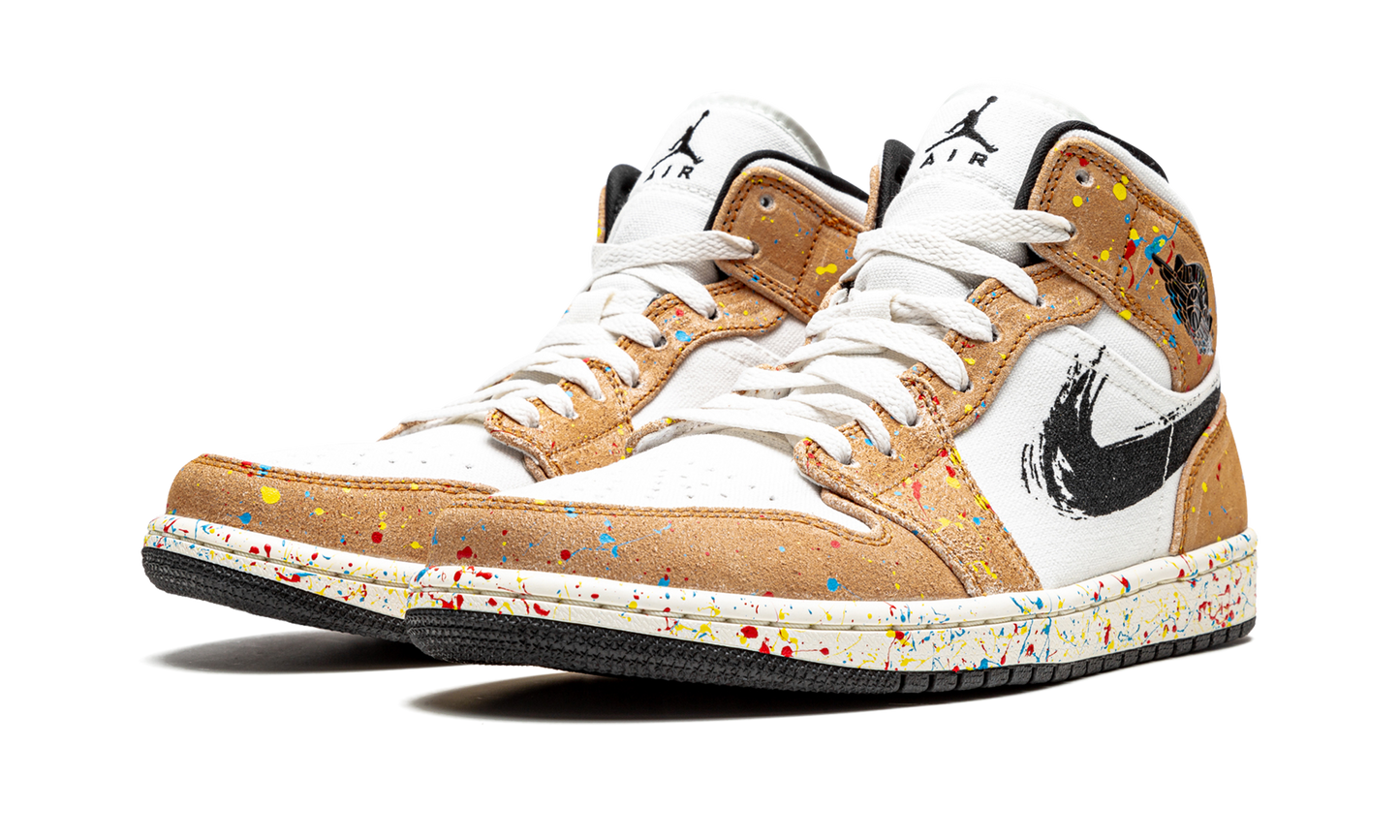 Air Jordan 1 Mid SE Brushstroke DA8005 100