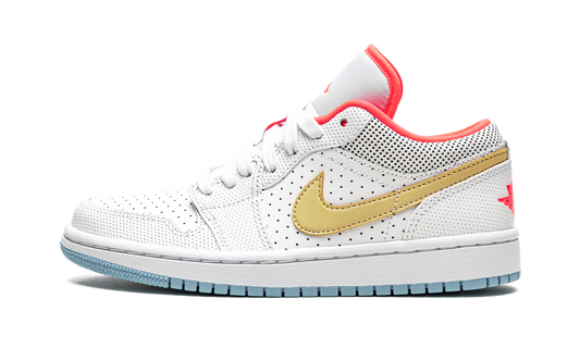 AIR JORDAN 1 LO SE WMNS White / Sesame / Flash Crimson DC9509 100