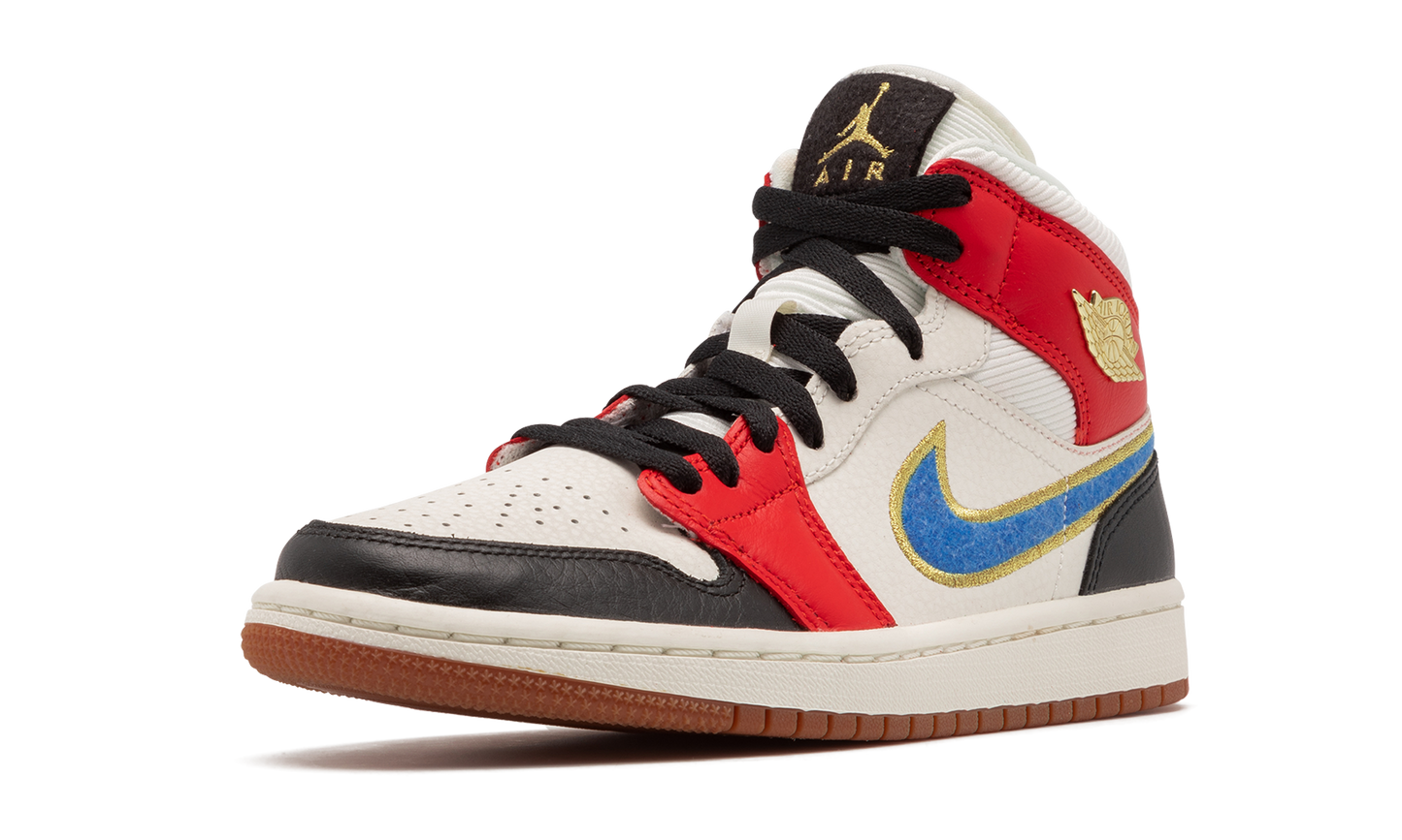 AIR JORDAN 1 MID SE WMNS Let(Her)Man DC1426 100