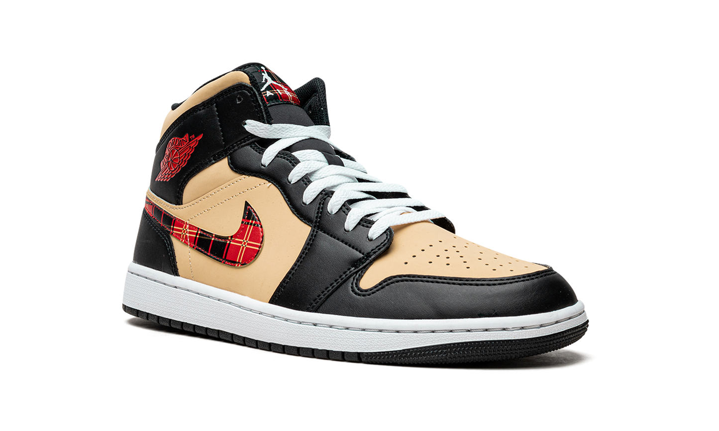 Air Jordan 1 Mid SE Tartan Swoosh DZ5329 001