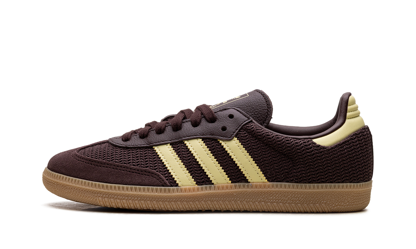 Adidas Samba OG WMNS "Shadow Brown Powder Yellow" JR8167