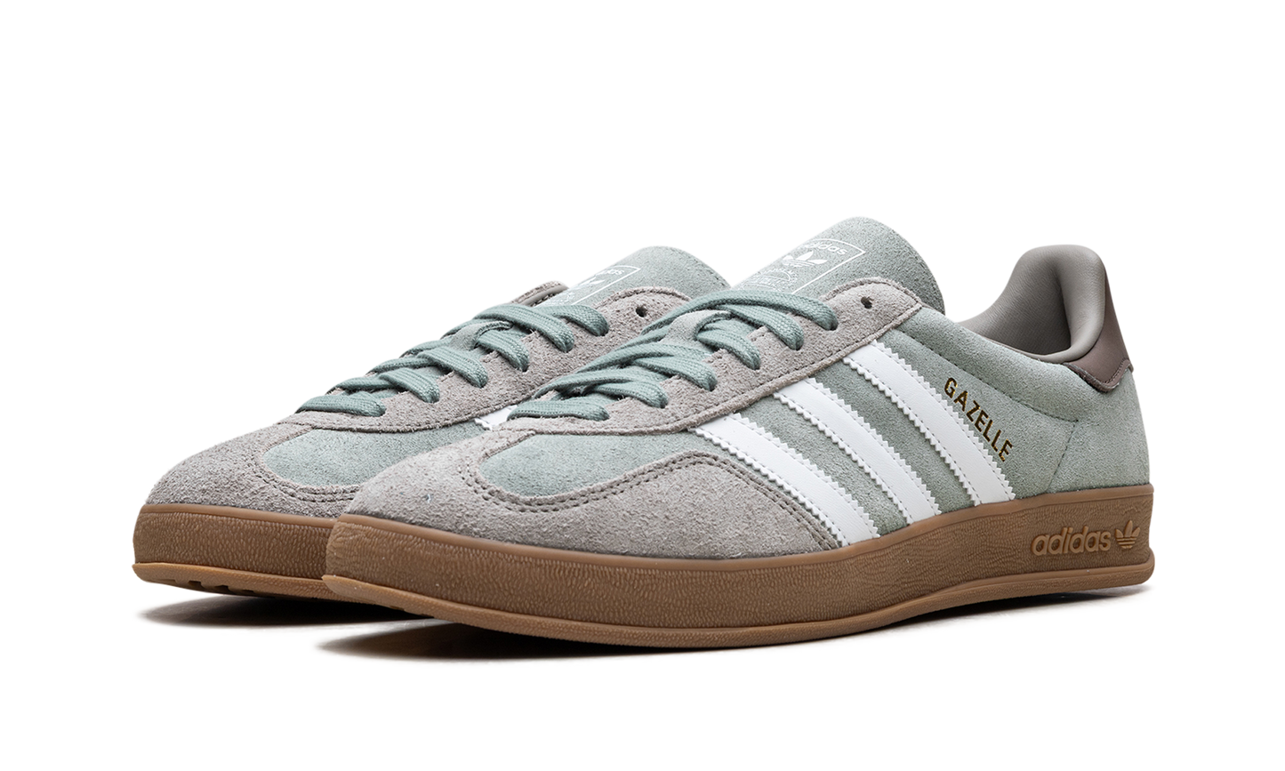 Adidas Gazelle Indoor "Silver Pebble Silver Green" JI3526